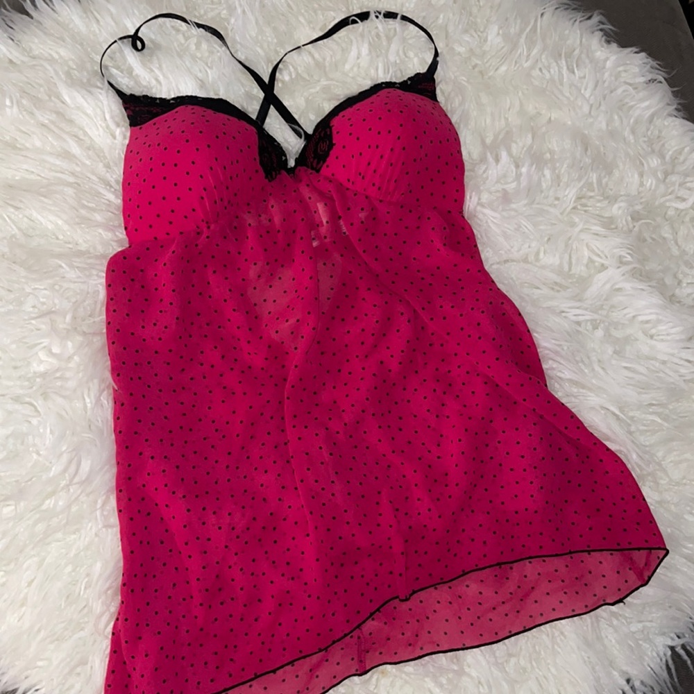 Polka dot lingerie
